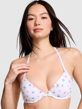 ✨️NWT✨️ PINK Victoria's Secret Wear Everywhere Lightly Lined Butterfly Bra, 36AA